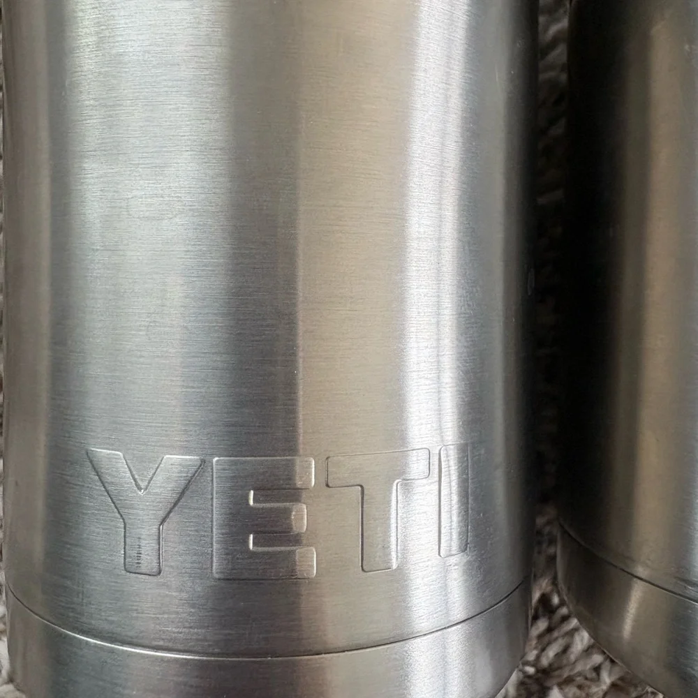 YETI Silver Koozies